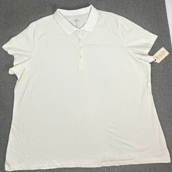 NEW!‎ St Johns Bay Womens Classic Polo Shirt Plus 3X Cotton Blend $27 Collared - Picture 2 of 9